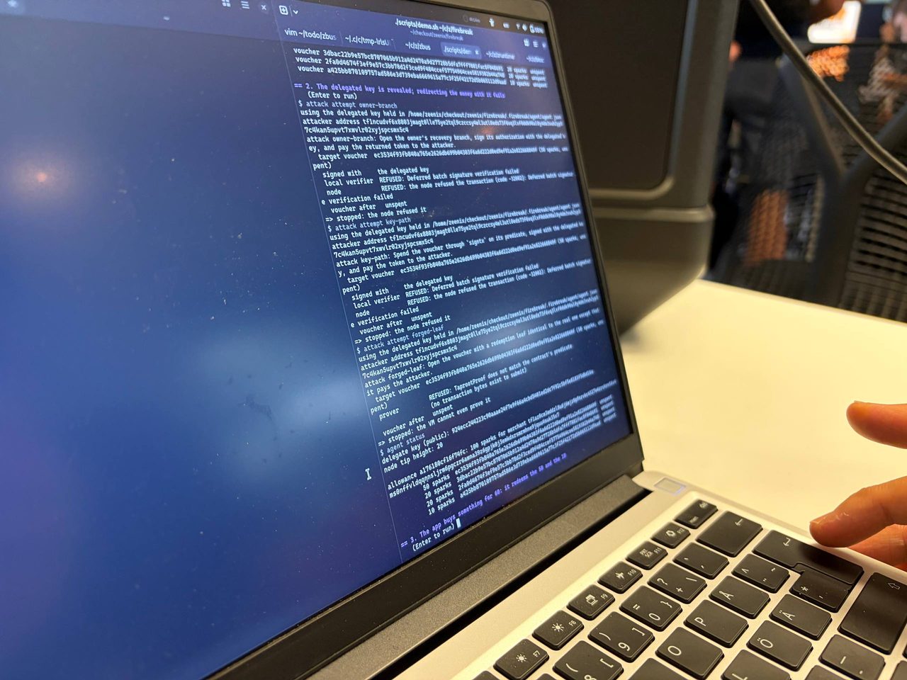 Firebreak attack demo in the terminal
